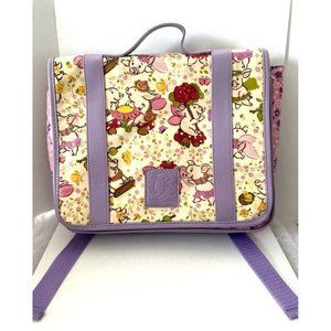 The Piggy Story Backpack Travel Case Tote Purse 12"x10"x3 Art Frolic Pink Purple